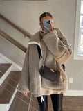 Silvana | Teddy Oversize Jacke mit Stehkragen