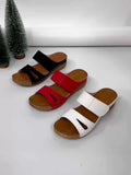 Olive | Freizeit-Plateausandalen