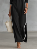 Selene | Lässiges Langarm-Maxikleid