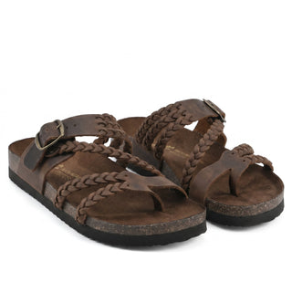 Margarethe - Bio-Sandalen mit Geflochtenen Riemen