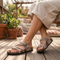 Margarethe - Bio-Sandalen mit Geflochtenen Riemen