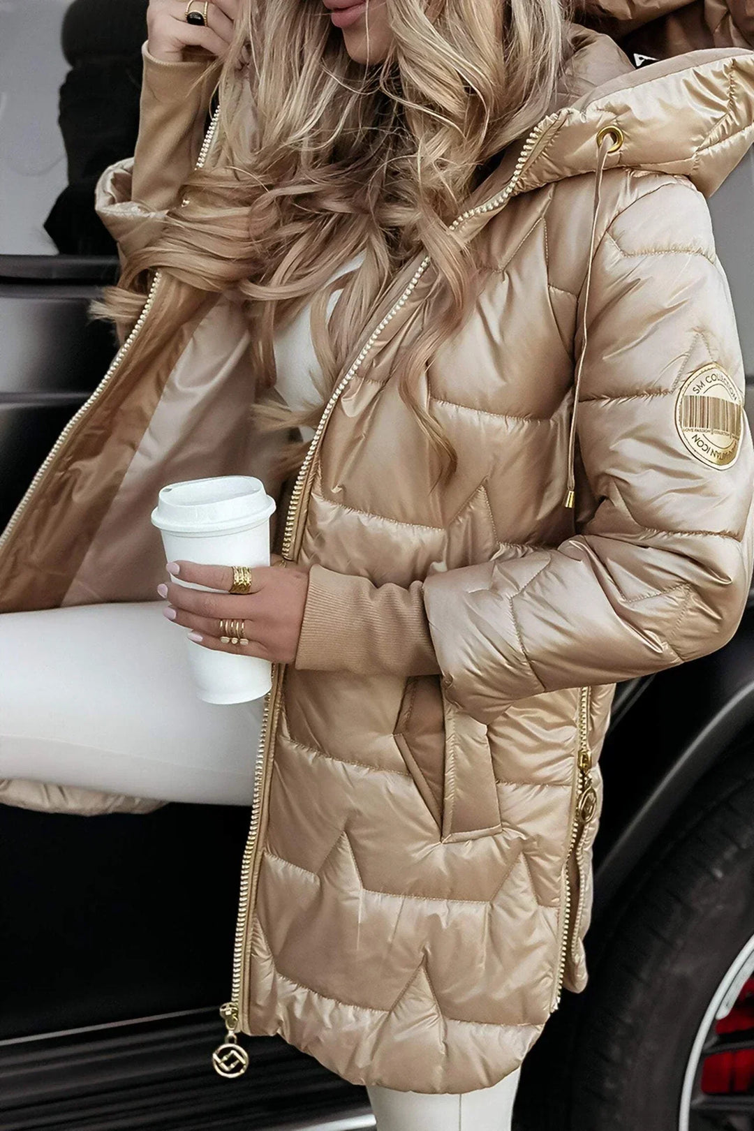 Naya | Eleganter Wintermantel Mit Kapuze