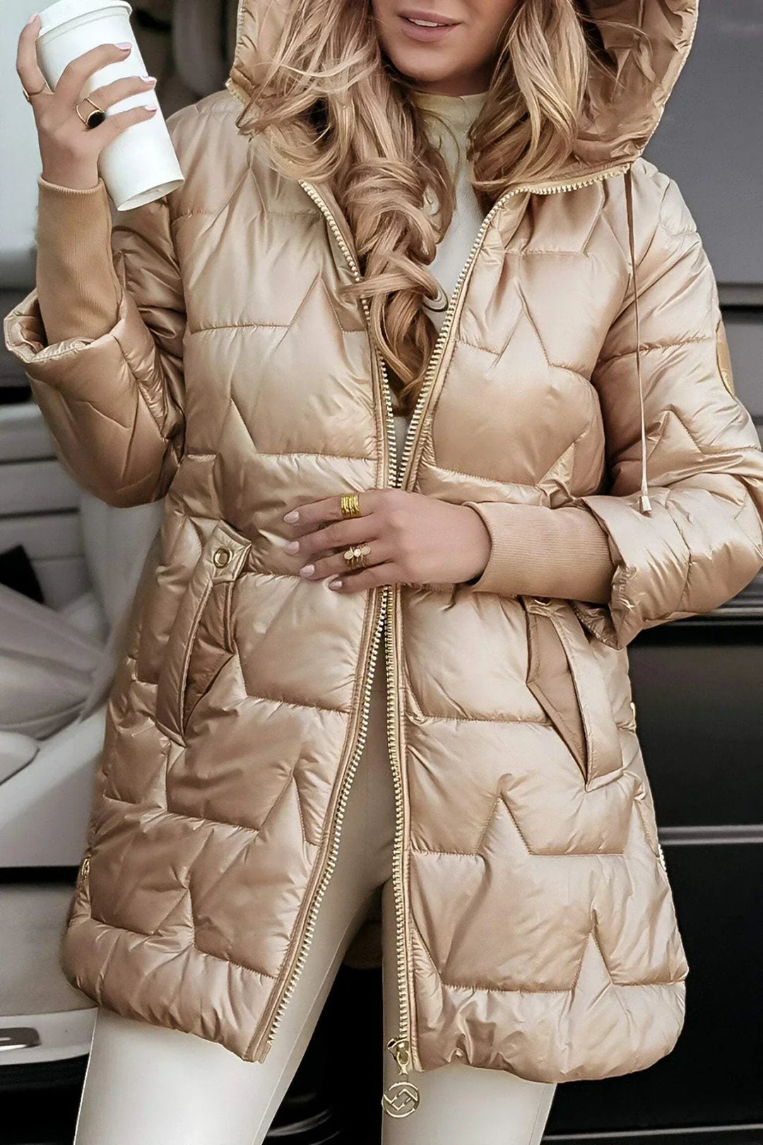 Naya | Eleganter Wintermantel Mit Kapuze