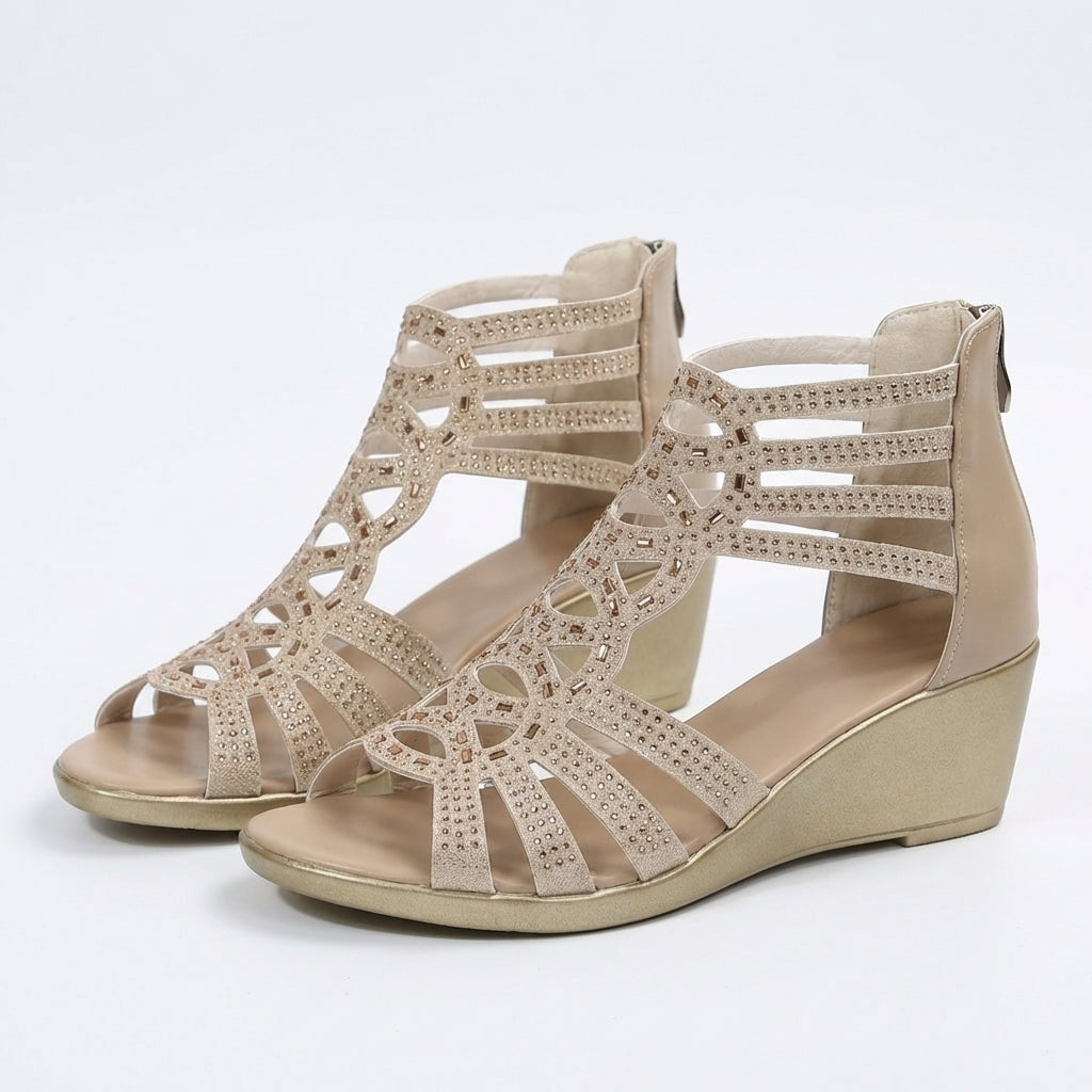 Brigitte | Damen-Keilsandalen