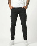 Navy Stretch Cargo-Hosen