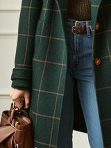Gerhild | Retro Revers Karo Mantel