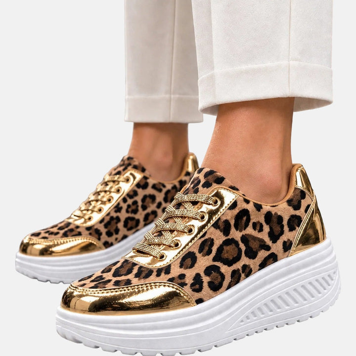 Suzanne | Leoparden-Plateausneaker
