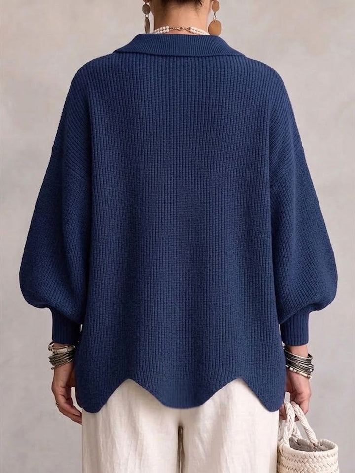 Frida | Oversize-Cardigan mit großen goldenen Knöpfen