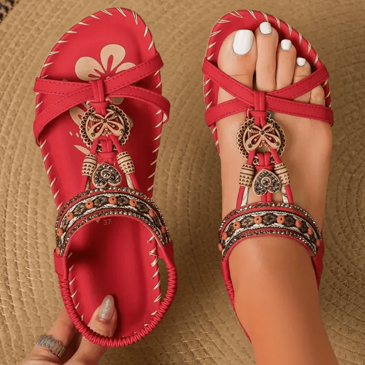 Simone | Komfort Sandalen Stil Ibiza