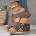 Gigi | Keilsandalen mit Reißverschluss
