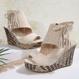 Marnie | Plateausandalen mit Schnürung