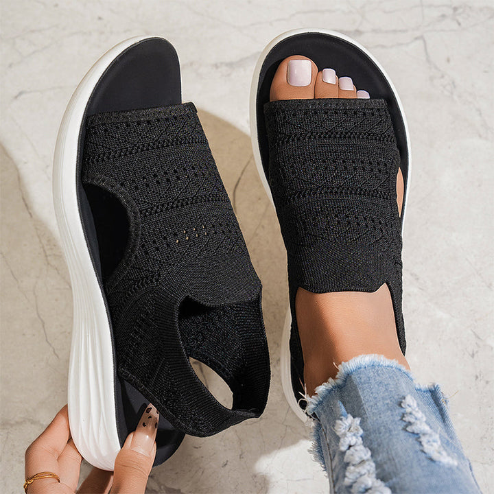 Anne | Damen Sandalen mit luftiger Plattform