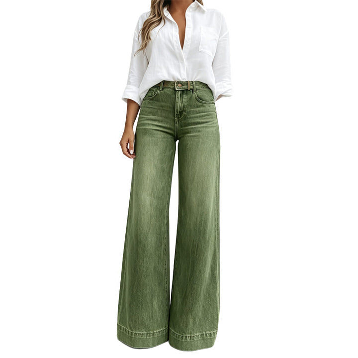 Lucia | Jeans mit weitem Bein und streckendem Effekt