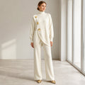 Noa | Strickset: Rollkragenpullover und weite Hose