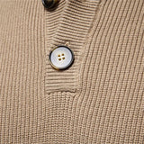 Michiel | Herren Pullover mit Knopfdessin