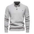Michiel | Herren Pullover mit Knopfdessin