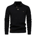 Michiel | Herren Pullover mit Knopfdessin