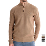 Michiel | Herren Pullover mit Knopfdessin